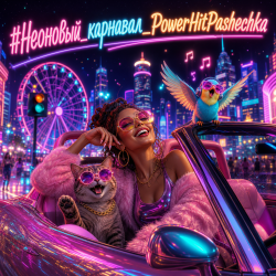 封面 PowerHitPashechka - Неоновый карнавал
